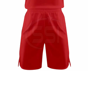 Conjunto de Uniforme de Baloncesto Rojo Personalizado con Nombre de Equipo y Número 00 para Hombre, Ropa Deportiva Transpirable de Poliéster con Impresión por Transferencia de Calor de Alta Calidad - Product Image 4