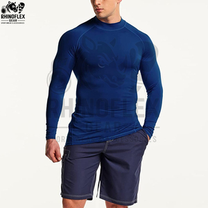เสื้อรัดกล้ามเนื้อแขนยาวสำหรับผู้ชาย ขายดี รุ่น Rush Guard ขนาดสั่งทำได้ ใส่สบาย เหมาะสำหรับออกกำลังกาย - Product Image 4