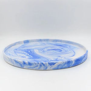 Elegante Bandeja de Resina para Servir, Ideal para la Mesa de Centro, Realza la Decoración de la Sala de Estar con un Acabado Artístico Brillante - Product Image 1