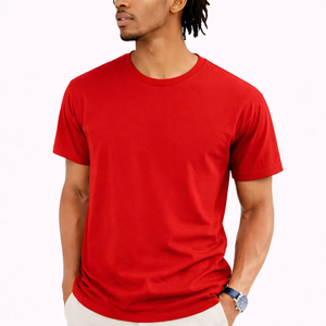 T-shirt personnalisé en coton lourd 100% coton 270 GSM, streetwear homme, uni, coupe classique, respirant, séchage rapide, tendance. - Product Image 4