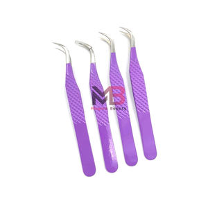 Pinzas para Extensión de Pestañas con Puntas de Fibra Personalizadas al por Mayor, Pinzas Profesionales Rectas para Volumen con Marca Privada - Product Image 6