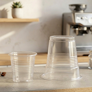 Vaso Redondo Transparente de Plástico PP con Tapa para Bebidas Frías de Matcha, 16 oz, Vasos Desechables - Product Image 3