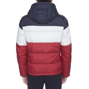 Men Everyday Hooded Bubble Jacket <b>Waterproof</b> <b>Warm</b> Lightweight Quilted Casual Full Zip Winter Regular Fit Comfortable Outerwear - Product Image 3