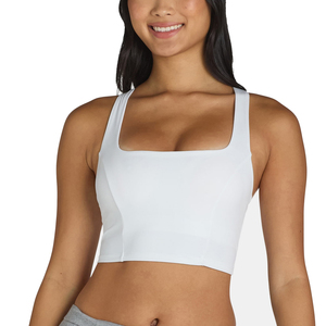 Sujetador deportivo de alta calidad sin tirantes, de gran soporte y secado rápido, con cuello cuadrado, copas fijas, top de tenis, ropa deportiva para fitness y gimnasio. - Product Image 2