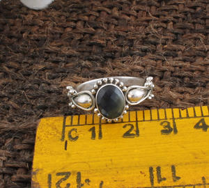 925 Sterling <b>Silver</b> Bezel Setting Turquoise Brilliant Cut Handmade Classic <b>Boho</b> Dainty Solitaire <b>Ring</b> Certified Jaipur Unisex - Product Image 2