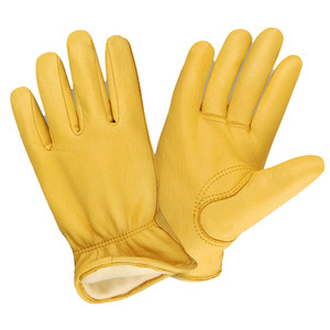 Wholesale Cheap JNM SAFETY Cowhide Grain Leather Heavy Duty Safety <b>Gloves</b> Anti-Slip Breathable Durable Elastic Cuff - Product Image 1