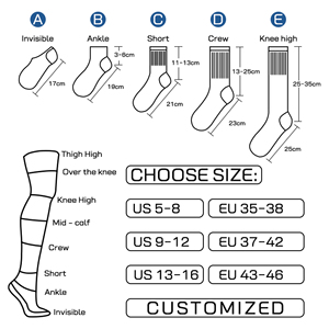 <b>Top</b> quality Men's Crew Sports <b>Socks</b> Combed Cotton Multi-Stripe Breathable Anti-Bacterial - Product Image 5
