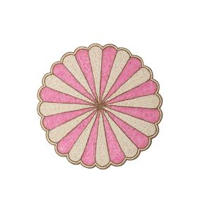 Sets de table élégants en perles avec broderie fine, sets de table décoratifs en perles de rocaille pour événements - Product Image 6