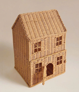 Panier en rotin fait main pour maison de poupée, organisateur de rangement tressé, panier décoratif pour jouets, décoration de chambre d'enfant, panier polyvalent pour la maison - Product Image 5