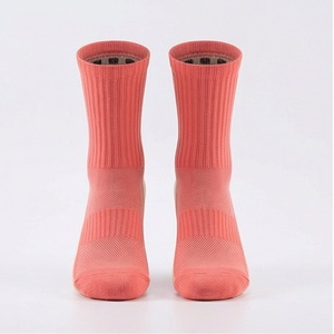 Coral Crew <b>Socks</b> Breathable Knitted Solid Color <b>Running</b> Athletic <b>Socks</b> for Adults - Product Image 1