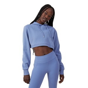 Diseña tu Propio Top Corto con Capucha, Nueva Colección de Moda, Diseño con Cordón Ajustable, Corte Ajustado, Transpirable, Ropa Urbana de Invierno para Mujer - Product Image 1