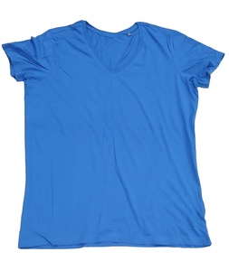 เสื้อยืดผ้าฝ้ายแฟชั่นทันสมัยสีน้ำตาลสำหรับสตรีสไตล์ลำลองปรับแต่งได้สำหรับฤดูร้อนของ100% - Product Image 2