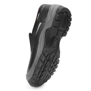 Chaussures de sécurité robustes pour hommes, respirantes avec doublure en maille, embout en acier, à enfiler, avec empeigne en cuir véritable - Product Image 4