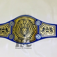 Cinturón de Campeonato de Lucha Libre HOOPER COMPANY de Alta Calidad, Personalizado, con Forro de Cuero PU, Diseño Ecológico de Cintura Alta, para Ganadores de Combates
