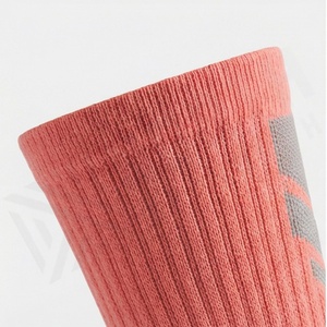Coral Athletic <b>Crew</b> <b>Socks</b> With Geometric Pattern Breathable Polyester Spandex Running Support <b>Socks</b> For Adults Summer - Product Image 3