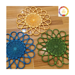 Rattan Placemat | Natural Hand Braided | Dining <b>Table</b> <b>Mat</b> | Wedding Hotel Use | Bulk OEM - Product Image 1