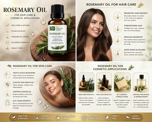 Rosemary <b>Essential</b> <b>Oil</b> Steam Distilled Cosmetic Grade for Personal Care Fragrance Soap Making Bulk Supply OEM ODM Export - Product Image 4