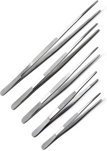 Mejores Pinzas Quirúrgicas de Algodón y Aplicación de Apósitos, de Media Punta Dorada, 170 mm (6.34 Pulgadas), Rectas y Redondas - Product Image 5