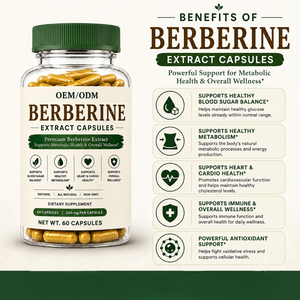 Cápsulas de Extracto de Berberina 100% Natural de Calidad a Granel, Cápsulas de Berberina de Grado Alimenticio a Base de Hierbas que Apoyan la Energía y la Resistencia Naturales - Product Image 6