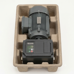 Custom Molded Recycled Paper Tray for Electric Motor Heavy Industrial Components Eco-Friendly Recyclable Shockproof Packaging - Product Image 1