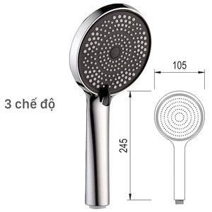 Vietnam Factory Customizable Polished ABS Plastic Dual Outlet High Pressure <b>Hand</b> <b>Shower</b> Set Wall-Mounted KSTS32 hot sale - Product Image 3