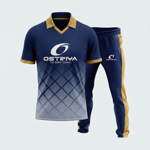 2026 Latest Men's Half Sleeve Cricket <b>Shirt</b> and Pants Set Top Seller Full Customized Uniform Adult Sizes With Low MOQ - Product Image 6