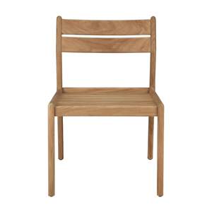 Silla de Comedor Jaky Ecológica con Altura Ajustable, Hecha de Madera de Teca Sólida con Acabado Natural para Uso en Interiores y Exteriores, Incluyendo Parques - Product Image 2