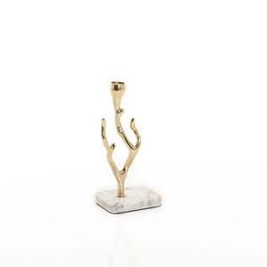 Support de bougie décoratif en métal au design tendance pour table d'appoint, créant une ambiance artistique et chaleureuse - Product Image 5