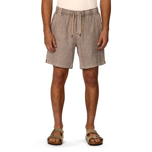 Shorts en molleton vintage délavé à l'acide pour homme, séchage rapide, imprimé sérigraphié, streetwear, effet soleil, bords coupés, en tissu éponge - Product Image 1