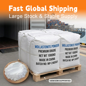 Poudre de wollastonite de haute pureté Prix de la wollastonite aciculaire à 200/325 mailles Wollastonite pour revêtements de remplissage en céramique et plastiques - Product Image 2