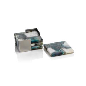 Luxury Resin <b>Square</b> Eco-Friendly Lightweight Drink Coasters - Product Image 2