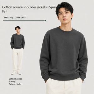 Sweat-shirt unisexe en coton 320G à col ras du cou, coupe ample, printemps-automne, prix usine Chine-Bangladesh, vente en gros - Product Image 3
