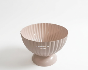 Ensemble de vases à fleurs cannelés en métal côtelé pour centre de table de mariage, pot de fleurs décoratif moderne pour la décoration intérieure de luxe - Product Image 3