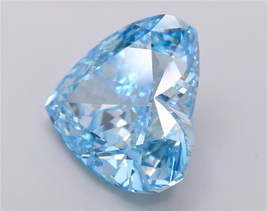 Bijoux Luxira, diamant de laboratoire bleu vif fantaisie taille cœur de 7,86 carats, VVS2, certifié IGI, CVD, coupe excellente, bijoux de luxe - Product Image 2