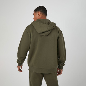 เสื้อฮู้ดดี้ซิปผู้ชายทรงโอเวอร์ไซส์ รุ่นปี 2026 ดีไซน์เรียบง่าย สวมใส่สบาย ผลิตจากผ้าฝ้ายฟลีซเนื้อนุ่ม ซิปยาวเต็มตัว ทรงหลวมใส่สบายสำหรับผู้ชาย - Product Image 2