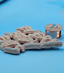 จี้เพชรโมอิสซาไนต์ทรงตัวอักษรหรูหรา เงินแท้ 925 สไตล์ฮิปฮอป  ผ่านการทดสอบเพชร  แบบหนีบ  สำหรับทุกเพศ เหมาะสำหรับงานปาร์ตี้ - Product Image 6