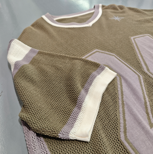 Custom Men Oversized Boxy Knitted Sweater Jersey Sporty Style High Street Casual for Men - Product Image 4