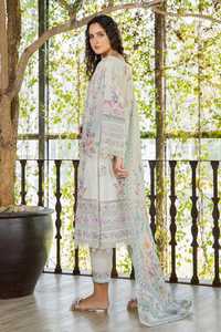 Elegante Vestido Salwar Kameez Casual de Verano para Mujer Musulmana, Bordado con Encaje y Botones, de Algodón Puro Pakistaní - Product Image 5