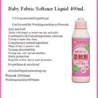 Adoucissant textile liquide sans parfum à base de chitosane, fabriqué au Japon, respectueux de l'environnement, pour les vêtements de bébé, 400 ml, lavage doux pour les vêtements des bébés
