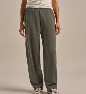 Nouveau design 2026 – Pantalon de jogging pour femme, coupe droite, taille élastique, respirant, écologique, en molleton doux, jambe large, pour l'automne - Product Image 2