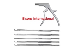 BISONS Ensemble de Rongeurs Interlaminaires Kerrison Manuels Premium en Gros |   Instruments de chirurgie orthopédique de la colonne vertébrale |   Kit en acier inoxydable - Product Image 2
