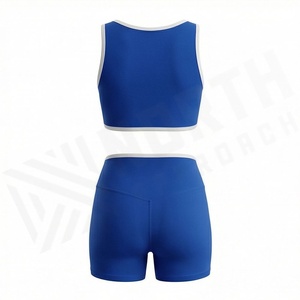 Ensemble de sport deux pièces léger grande taille pour femme, soutien-gorge de sport et tenue de fitness pour yoga et exercices athlétiques - Product Image 2