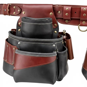 Service OEM, dernier design, sac à outils en cuir réutilisable / Sac à outils en cuir véritable personnalisé avec logo, meilleure vente - Product Image 6