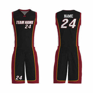 Nouvel arrivage : Ensemble d'uniformes de basketball respirants pour hommes, haute qualité, 100 % polyester, manches courtes, vêtements de sport à prix abordable - Product Image 6