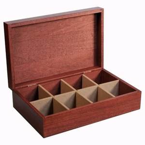 Natural Wooden <b>Tea</b> Storage <b>Box</b> with Lid | Eco-Friendly Foldable Handmade Durable Multi-Compartment <b>Tea</b> Bag Organizer - Product Image 5