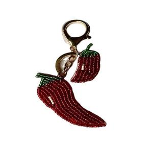 Indian Handmade Beaded Accessory Multi-Strand <b>Leather</b> <b>Keychain</b> with Woven Bead Embroidery Ethnic Style Handcrafted Souvenir - Product Image 3
