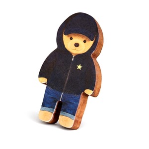 Poignées de tiroir pour enfants en bois d'acacia faites à la main, durables, motif ours en peluche, noires, pour armoire et commode, faciles à installer - Product Image 4