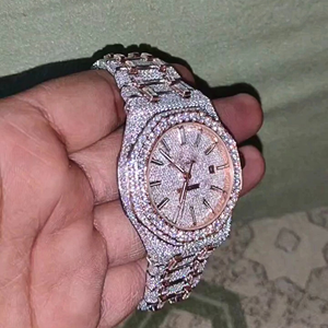 Diamond Tester Approved Moissanite <b>Watch</b> | VVS Luxury Iced Out <b>Skeleton</b> Wholesale - Product Image 4