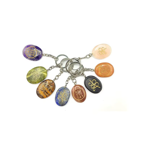 Porte-clés en cristal de haute qualité avec pierres multiples, symboles Money Switch, Word et Zibu, cadeaux pour femmes, vente en gros - Product Image 4