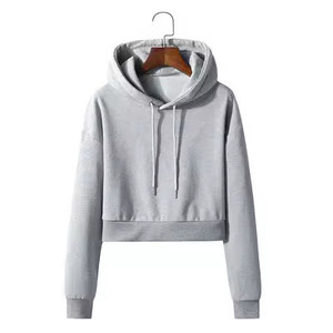 Fabricantes de Ropa, Sudaderas Extra Grandes Personalizadas con Hombros Caídos para Mujer, Sudadera Corta de Alta Calidad en Felpa de Algodón, Ropa Urbana para Mujer - Product Image 3